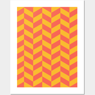 Geometric Seamless Pattern - Herringbone 013#001 Posters and Art